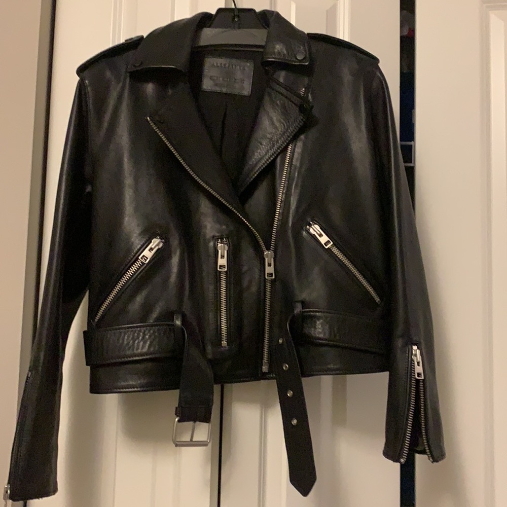 All Saints motorcycle jacket worn 2 x